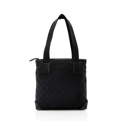 Gucci GG Canvas Front Pocket Small Tote (SHF-15969)
