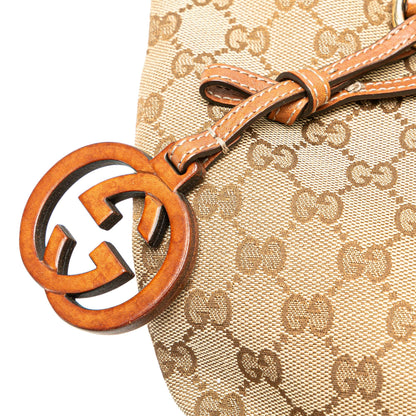 Gucci GG Canvas GG Charm Tote (SHG-s2pq0g)