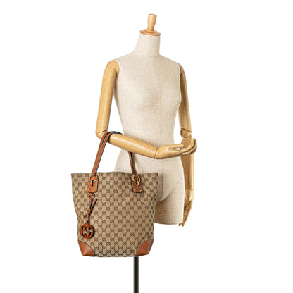 Gucci GG Canvas GG Charm Tote (SHG-s2pq0g)