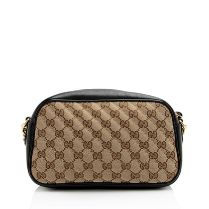 Gucci GG Canvas GG Marmont Small Shoulder Bag (SHF-OkDG16)