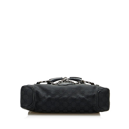 Gucci GG Canvas Horsebit Shoulder Bag (SHG-Tiyfj5)