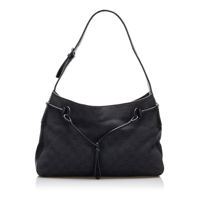 Gucci GG Canvas Horsebit Shoulder Bag (SHG-3xYnnv)