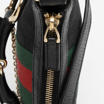 Gucci GG Canvas Horsebit Small Shoulder Bag (SHF-o36FPX)