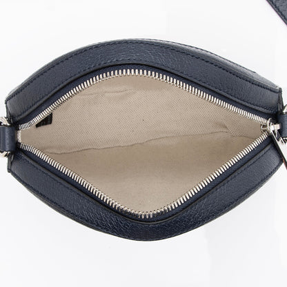Gucci GG Canvas Interlocking G Patch Round Shoulder Bag (SHF-23569)