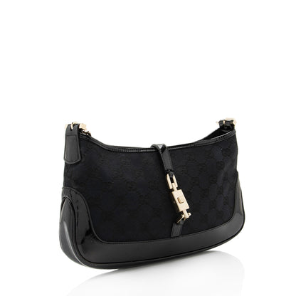 Gucci GG Canvas Jackie Chain Small Shoulder Bag (SHF-MrNplz)