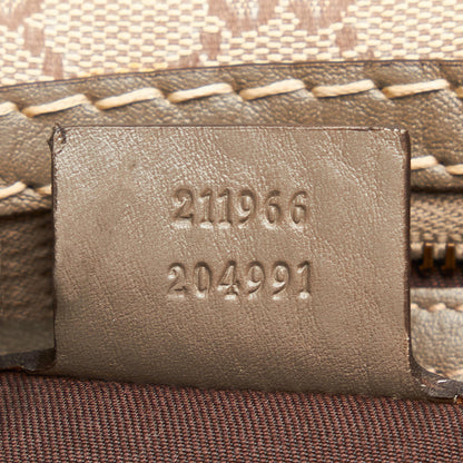 Gucci GG Canvas Jockey Shoulder Bag (SHG-L42G2r)