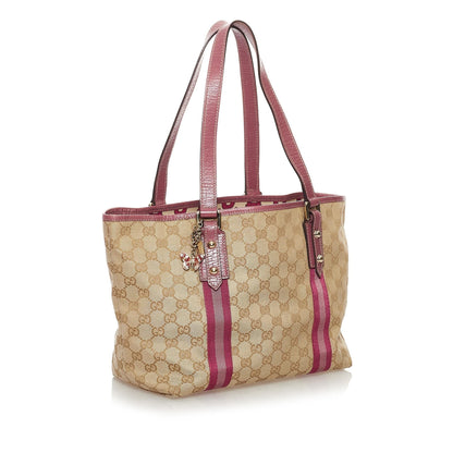 Gucci GG Canvas Jolicoeur Tote Bag (SHG-32700)