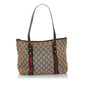 Gucci GG Canvas Jolicoeur Tote Bag (SHG-33679)