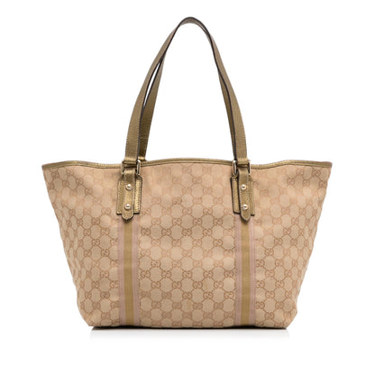 Gucci GG Canvas Jolicoeur Tote (SHG-5mh4lC)
