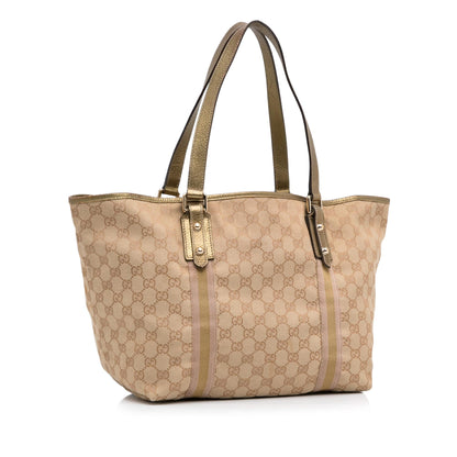 Gucci GG Canvas Jolicoeur Tote (SHG-5mh4lC)