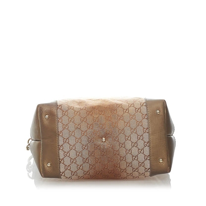 Gucci GG Canvas Lurex Heart Bit Tote Bag (SHG-31986)