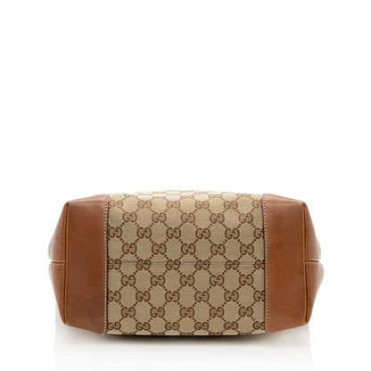 Gucci GG Canvas Medium Charm Tote - FINAL SALE (SHF-19339)