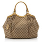Gucci GG Canvas Metallic Leather Sukey Large Tote (SHF-22504)