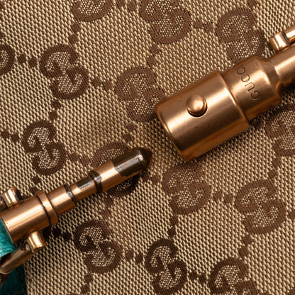 Gucci GG Canvas Nailhead Jackie Bardot Shoulder Bag (SHG-eDYueX)