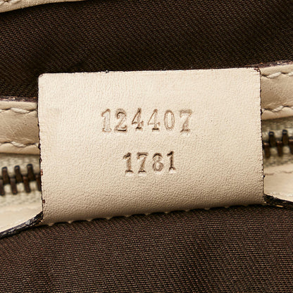 Gucci GG Canvas Nailhead Jackie Shoulder Bag (SHG-28382)