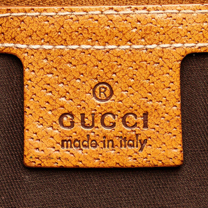 Gucci GG Canvas Nailhead Jackie Shoulder Bag (SHG-33236)