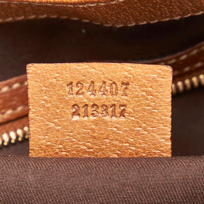 Gucci GG Canvas Nailhead Jackie Shoulder Bag (SHG-33693)