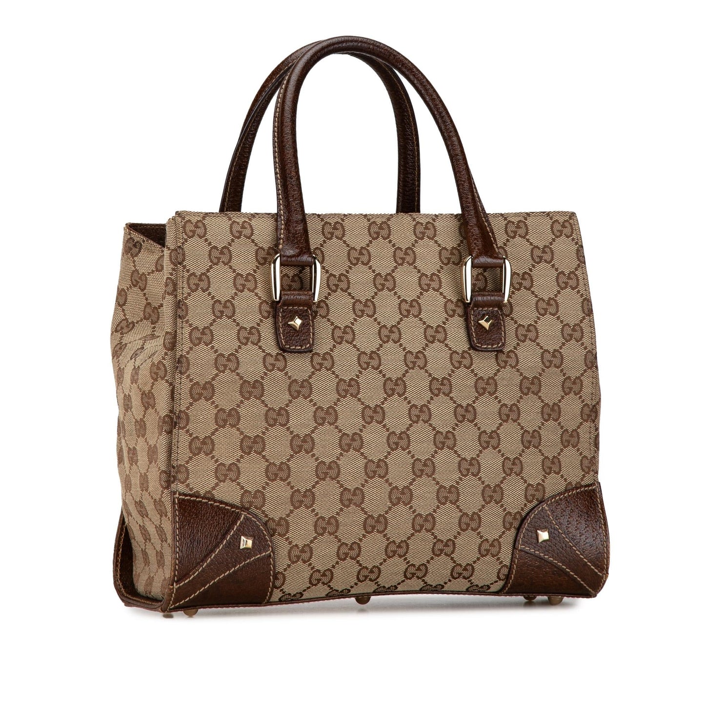 Gucci GG Canvas Nailhead Tote (SHG-jnzkMA)