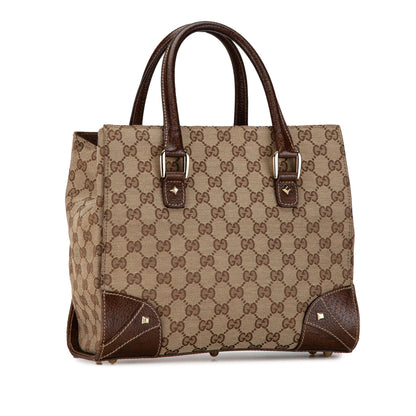 Gucci GG Canvas Nailhead Tote (SHG-jnzkMA)