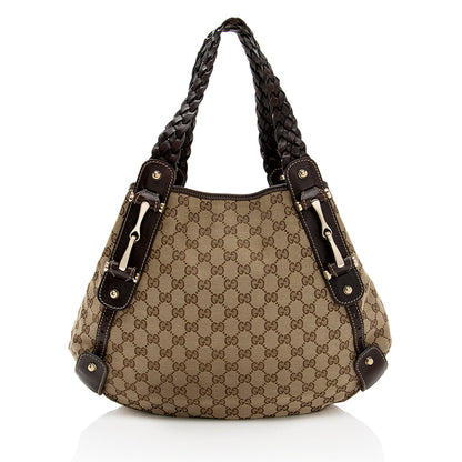 Gucci GG Canvas Pelham Medium Shoulder Bag (SHF-18596)
