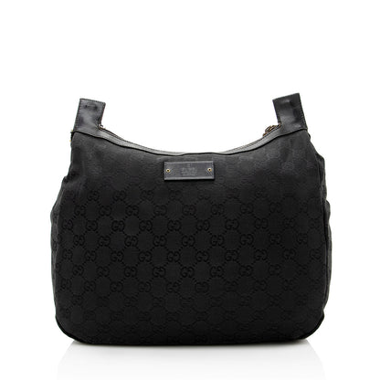 Gucci GG Canvas Pocket Shoulder Bag (SHF-19921)