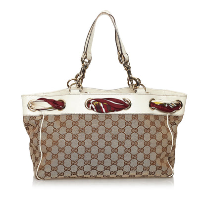 Gucci GG Canvas Positano Tote Bag (SHG-29859)