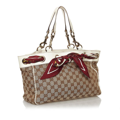 Gucci GG Canvas Positano Tote Bag (SHG-29859)