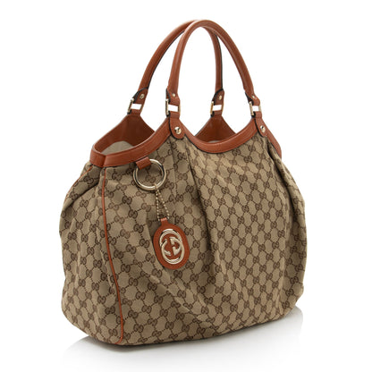 Gucci GG Canvas Sukey Large Tote (SHF-mEkg0y)