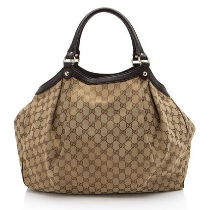 Gucci GG Canvas Sukey Large Tote (SHF-TIeYNz)