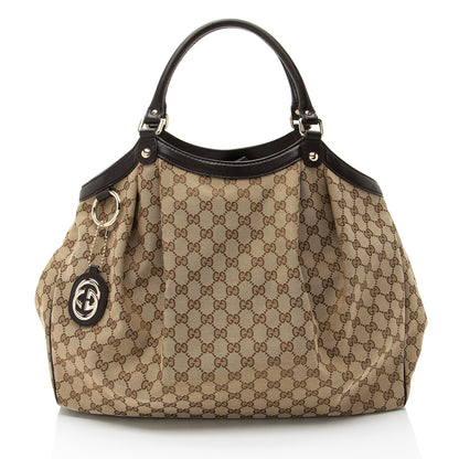 Gucci GG Canvas Sukey Large Tote