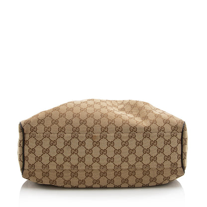 Gucci GG Canvas Sukey Medium Tote (SHF-21959)