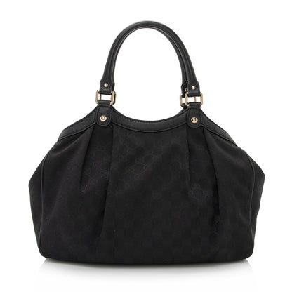Gucci GG Canvas Sukey Medium Tote (SHF-22369)
