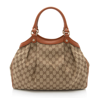 Gucci GG Canvas Sukey Medium Tote (SHF-Prk73B)