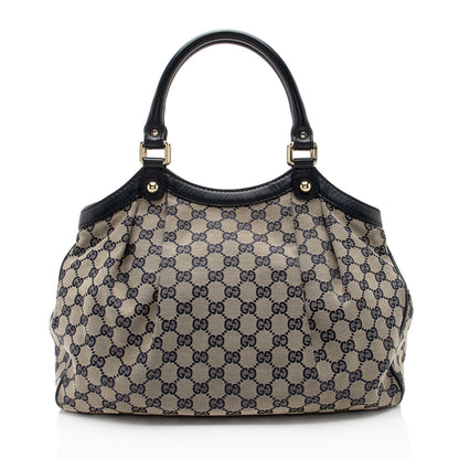 Gucci GG Canvas Sukey Medium Tote (SHF-Bw59AB)