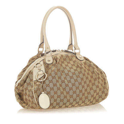 Gucci GG Canvas Sukey Tote Bag (SHG-32157)