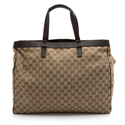 Gucci GG Canvas Tote (SHF-23527)