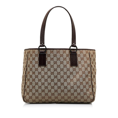 Gucci GG Canvas Tote (SHG-RviNOZ)