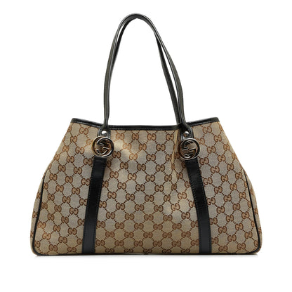 Gucci GG Canvas Twins Tote (SHG-PAjHq3)