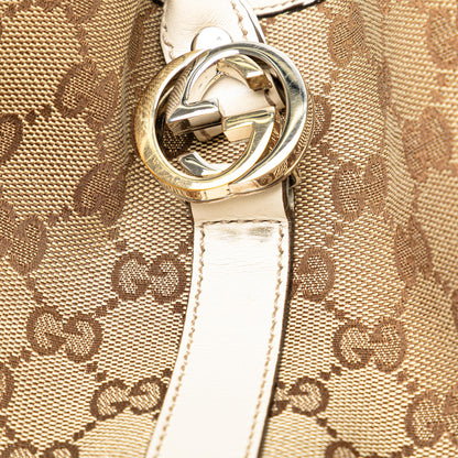 Gucci GG Canvas Twins Tote (SHG-Tw8Kwa)