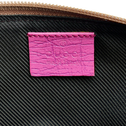Gucci GG Canvas Web Boat Baguette (SHG-O1BGQv)