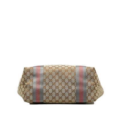 Gucci GG Canvas Web Jolie Tote Bag (SHG-aU8HGJ)
