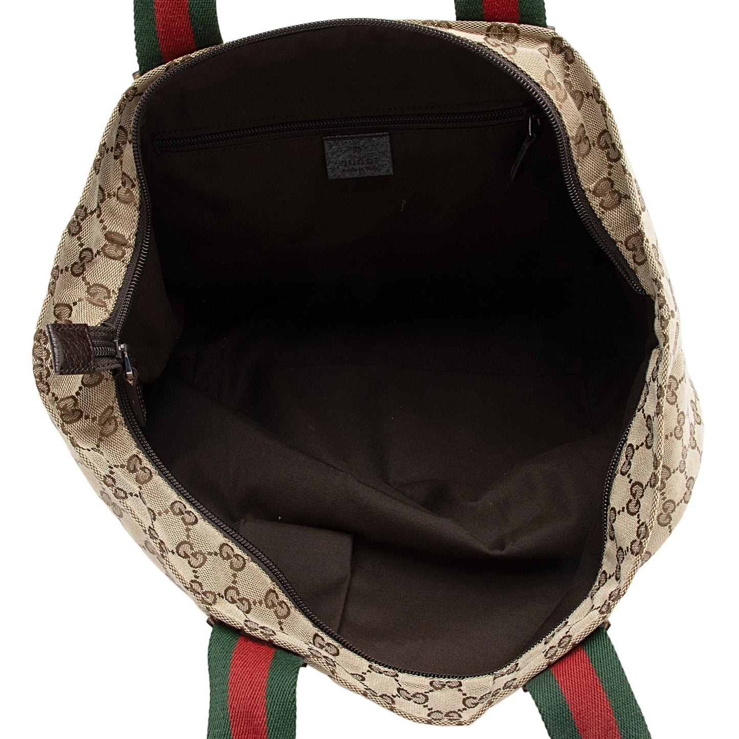 Gucci GG Canvas Web Large Tote (SHF-oTyQoP)