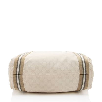 Gucci GG Canvas Web Original Tote (SHF-BIJnRj)