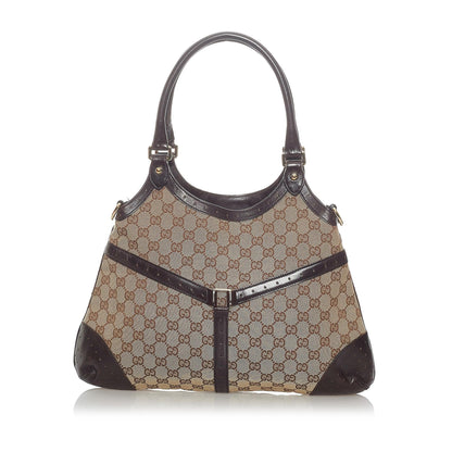 Gucci GG Canvas Web Reins Shoulder Bag (SHG-31573)