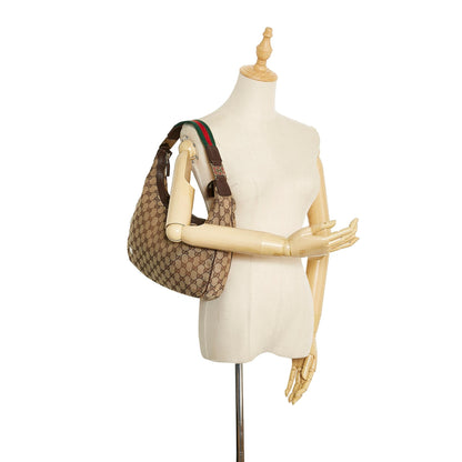 Gucci GG Canvas Web Shoulder Bag (SHG-F1ykz7)