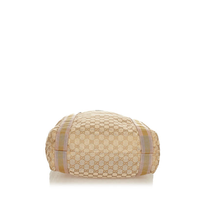 Gucci GG Canvas Web Tote Bag (SHG-33942)