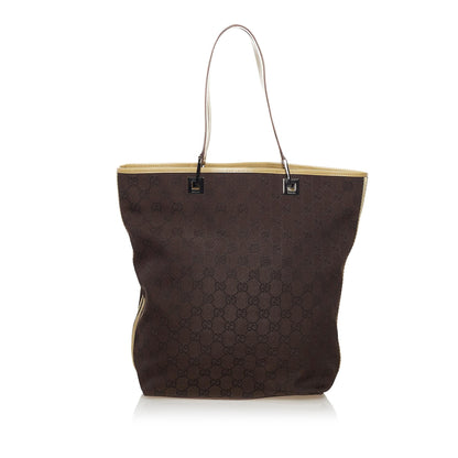 Gucci GG Canvas Web Tote Bag (SHG-36167)