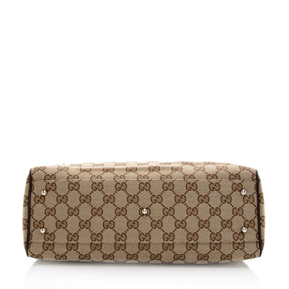 Gucci GG Canvas Web Tote (SHF-19041)