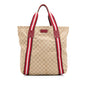 Gucci GG Canvas Web Tote (SHG-qjvPi7)