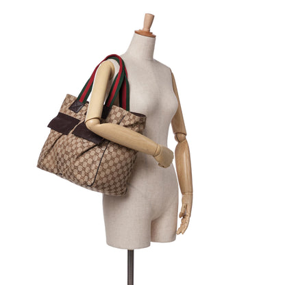 Gucci GG Canvas Web Tote